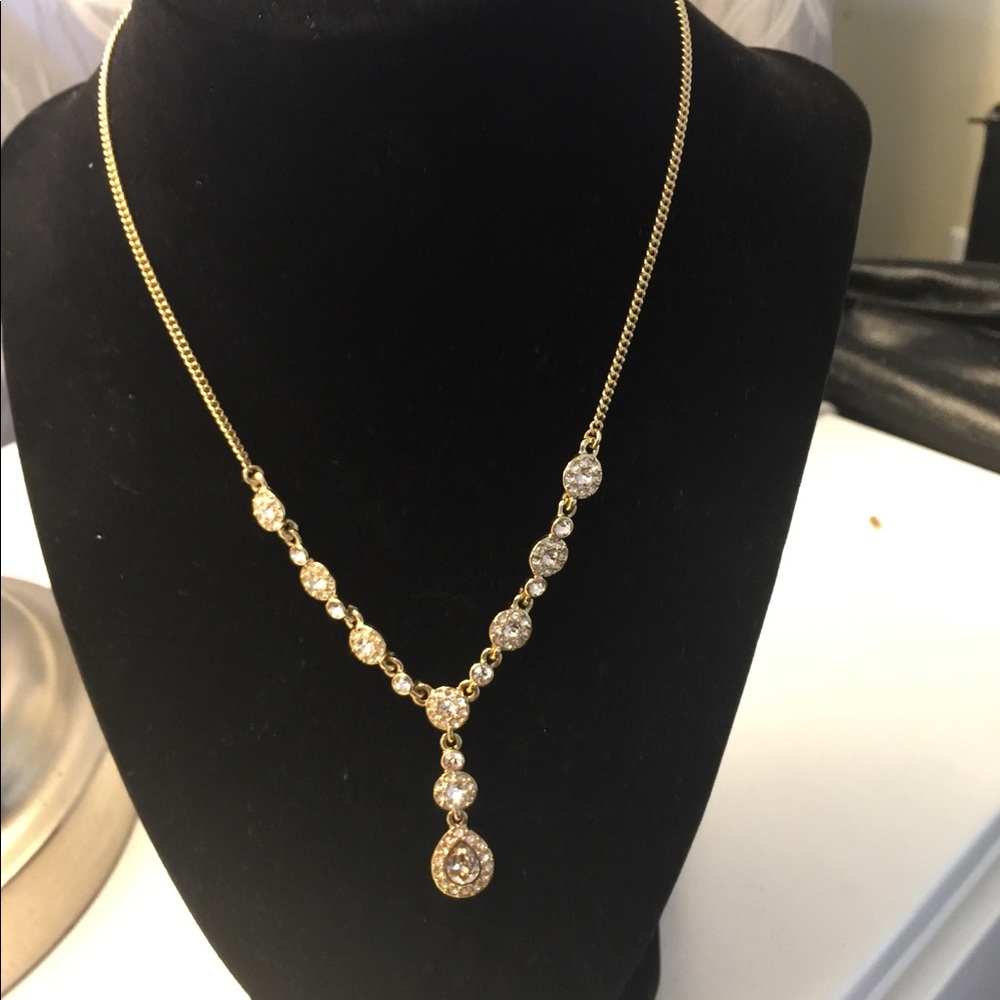 Givenchy Champagne Necklace and earrings